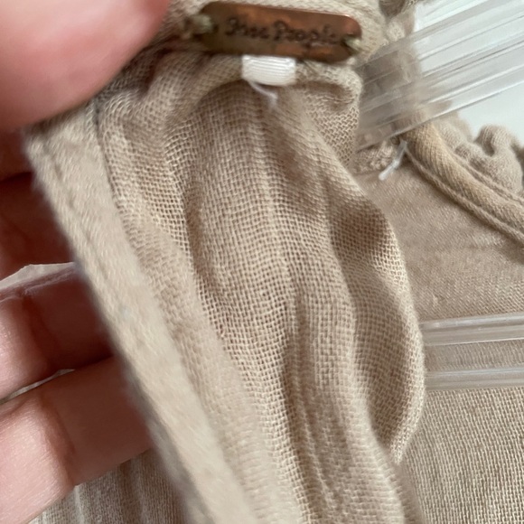 Free People Tan Gauzy Mini Dress - Picture 7 of 14